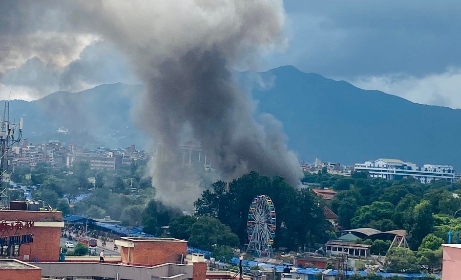 bhrikutimandab fire