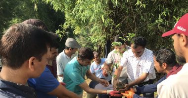 राष्ट्रिय स्वतन्त्र पार्टीको वार्षिक उत्सवको अवसरमा वालिङमा वृक्षारोपण